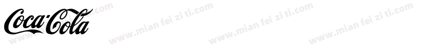 Coca-Cola Care Font KaiTi字体转换